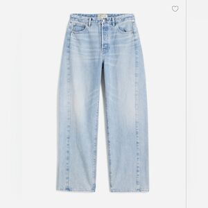Madewell Curvy Pieced Barrel Jeans